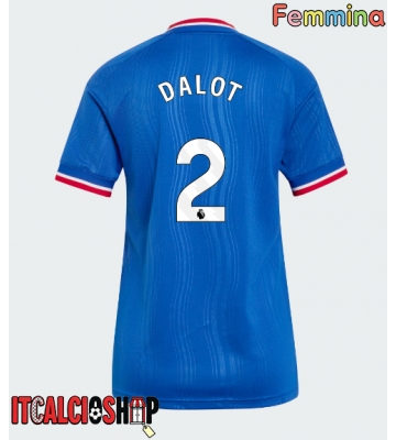 Manchester United Diogo Dalot #2 Seconda Maglia Femmina 2026-27 Manica Corta
